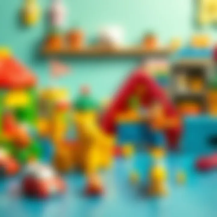 Parents selecting toys for cognitive development