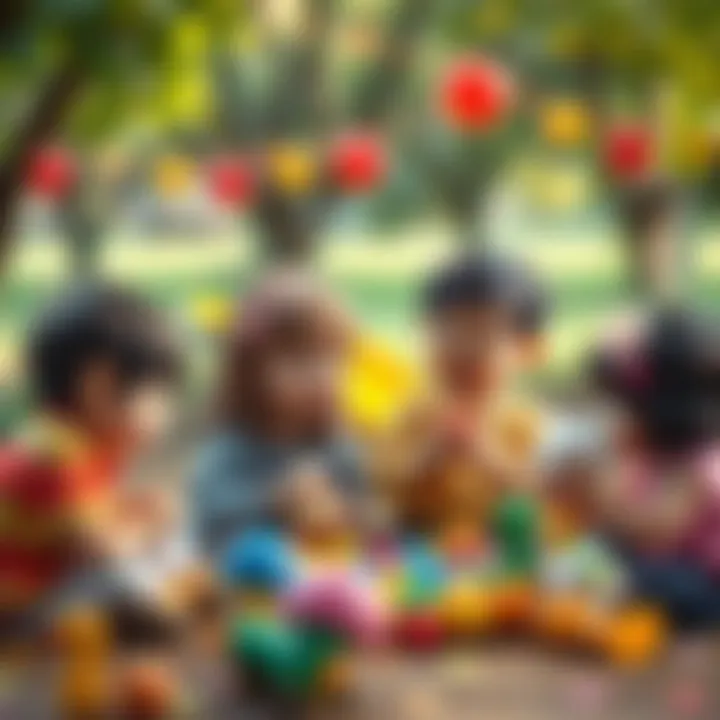 Children engaging in collaborative play