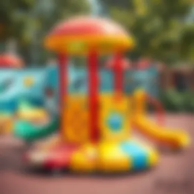 Interactive playground equipment fostering cognitive development