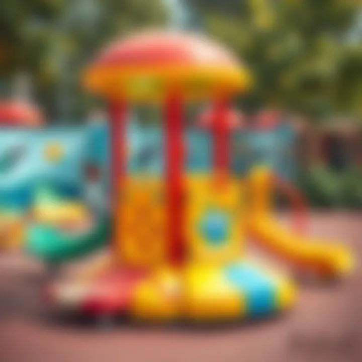 Interactive playground equipment fostering cognitive development