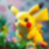 Pikachu in a vibrant art style showcasing its role in modern culture.