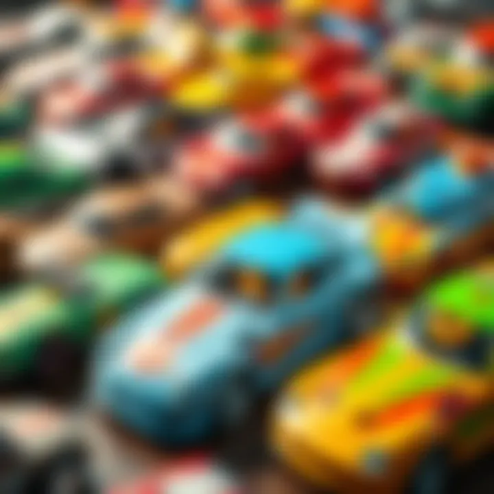 Diverse Collection of S2000 Hot Wheels Models A collection display of various S2000 Hot Wheels models, highlighting their uniqueness.