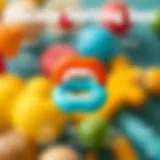 Infographic detailing the structure of silicone teething toys