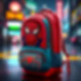 Vibrant Spiderman backpack showcasing unique designs