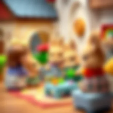 Parents observing the benefits of play therapy with Sylvanian Families