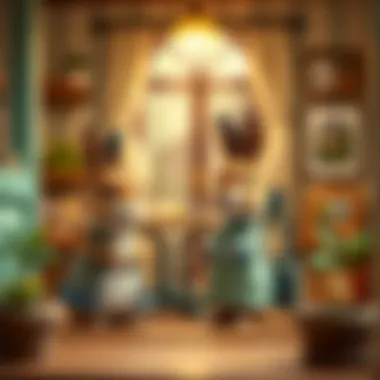 Charming Chocolate-Eared Bunny Family in their cozy home setting