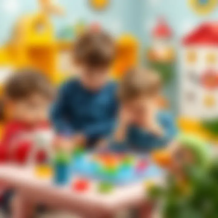 Educational Activities with Toto Toys Children engaged in educational activities using Toto toys