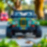 A colorful toy jeep that sparks children's imagination and creativity.