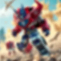 Dynamic representation of Autobots in action