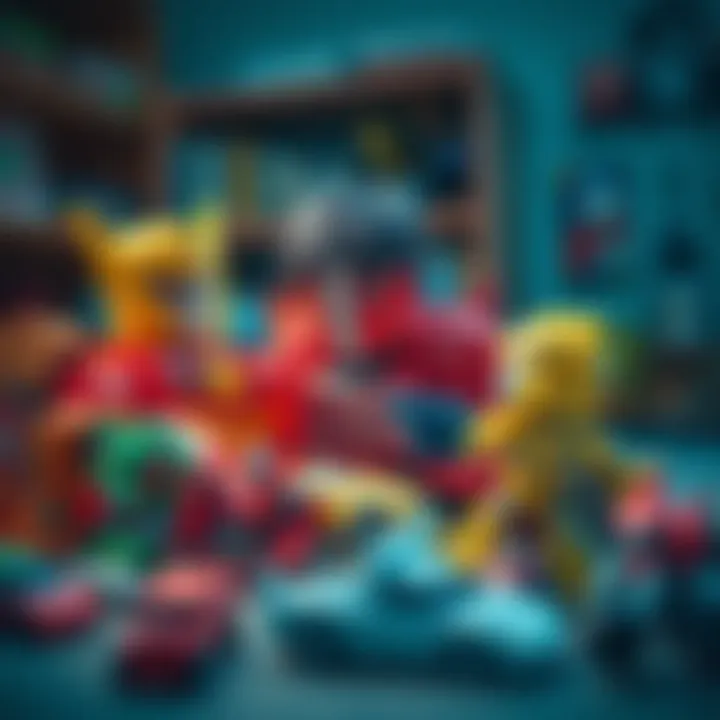 Children playing with Transformers toys