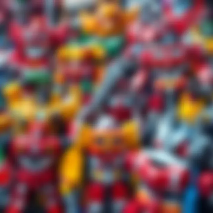 Collection of Transformers toys