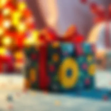 A beautifully wrapped present for a mother